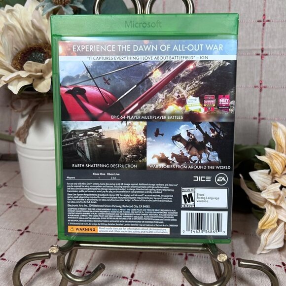 🔥 Xbox One Battlefield 1 Video Game War Stories Multiplayer Mature 17+ - Picture 2 of 6